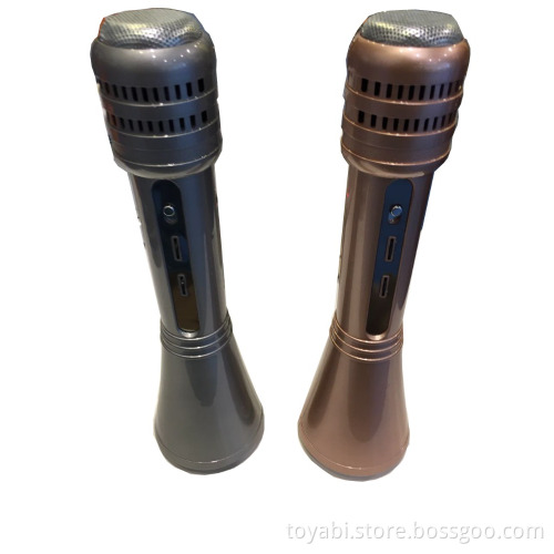 Private moulding k068 microphone bluetooth karaoke speaker for smart phone